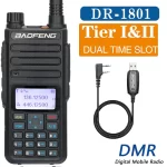 Baofeng DR-1801 Dual Band DMR Walkie Talkie - Long Range UHF DM-1801 Ham Radio with Dual Time Slot