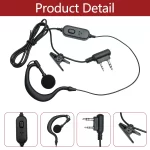 Baofeng PTT Mic Headset Earpiece for UV-5R BF-888S - Premium Two Way Radio Accessory - Image 3
