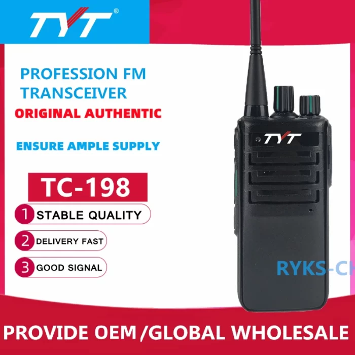 TYT TC-198 Walkie-Talkie 2W PMR446 GMRS VHF UHF