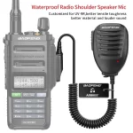 Baofeng UV-9R Plus/Pro Waterproof Shoulder Speaker Microphone for UV-XR BF-9700 UV-S22 Pro Walkie Talkies - Image 2