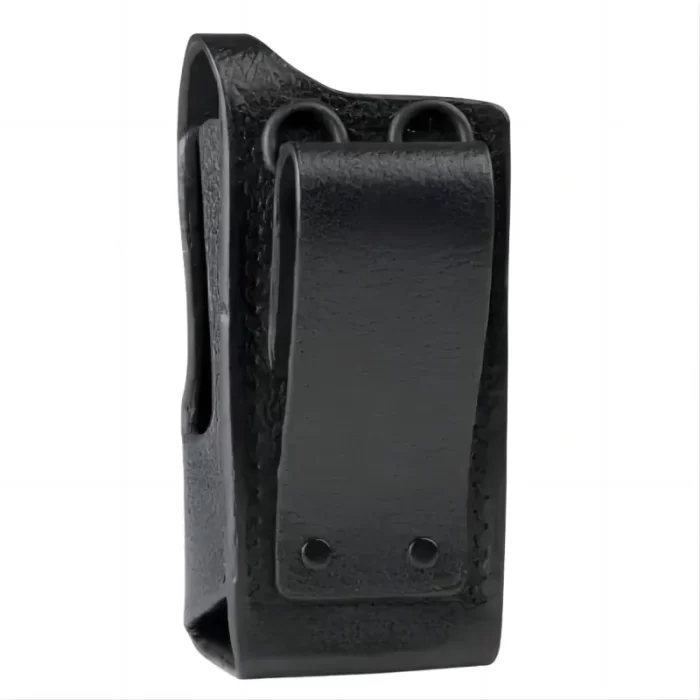 TRBOW-Hard Leather Carry Case, 3 "Fixed Belt Loop for Motorola Radio XPR3300 DEP550 DEP550e, Walkie Talkie, PMLN5864 - Image 2