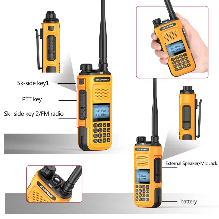 Baofeng UV-10R 10W Walkie Talkie - Long Range Type-C Portable Ham Radio 136-174 & 400-480MHz - Image 5