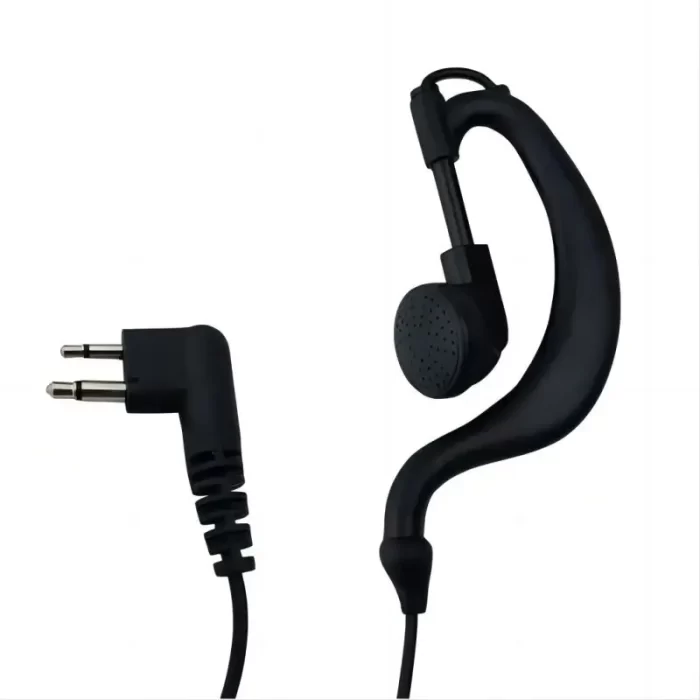 Motorola-Walkie Talkie Surveillance Earpiece with Inline PTT Microphone, PMLN6536, CP200, CP200D, PMLN6536 - Image 2