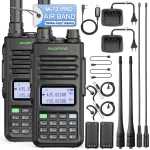 Baofeng M-13 Pro Air Band Walkie Talkie - Long Range UV 5R Ham Radio with NOAA & Type-C Connectivity