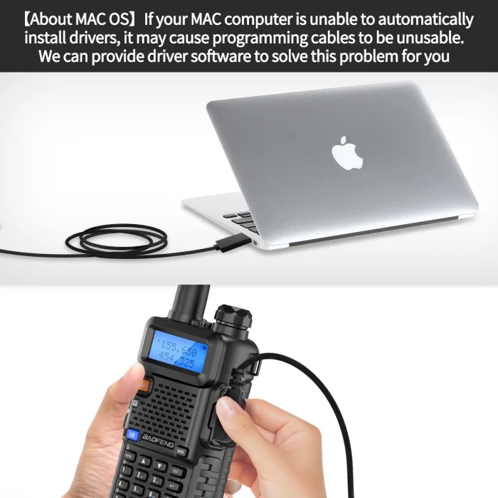 FTDI USB-C Programming Cable for Baofeng UV-5R & Quansheng Walkie Talkies - Easy Plug and Play - Image 5