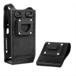 Motorola-PMLN5842 Hard Leather Radio Case, 2.5 "Swivel Belt Loop, DP4601 XiR P8660 P8628 Walkie Talkie, PMLN5842 - Image 3