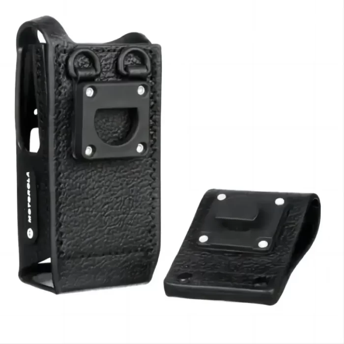 Motorola-PMLN5842 Hard Leather Radio Case, 2.5 "Swivel Belt Loop, DP4601 XiR P8660 P8628 Walkie Talkie, PMLN5842 - Image 3