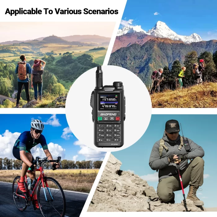 Baofeng UV18 PRO MAX GPS Air Band Walkie Talkie - 10W Long Range Ham Radio for Hunting & Outdoor Adventures - Image 6
