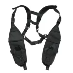 Universal Radio Shoulder Harness Holster for Firefighters - Chest Holder Vest Rig for Two Way Radios