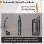 Portable Baofeng BF-T20 Mini Walkie Talkie - USB Charging UHF Two Way Radio for Hotels, Hunting & More - Image 4