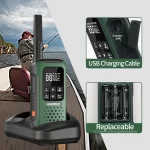 Waterproof AR-9R PMR Walkie Talkie - Long Range Rechargeable 2/4 PCS Two Way Radio for Fishing & Kayaking - Image 5