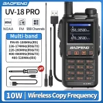 Baofeng UV-18 Pro Walkie Talkie - 10W Long Range VHF UHF Two Way Radio with 999 Channels & NOAA | Type-C & Copy Frequency