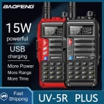 Baofeng UV-5R Plus 15W Long Range Walkie Talkie - Upgrade to UV-10R & S9 Plus | 50 KM UHF/VHF Two Way Radio