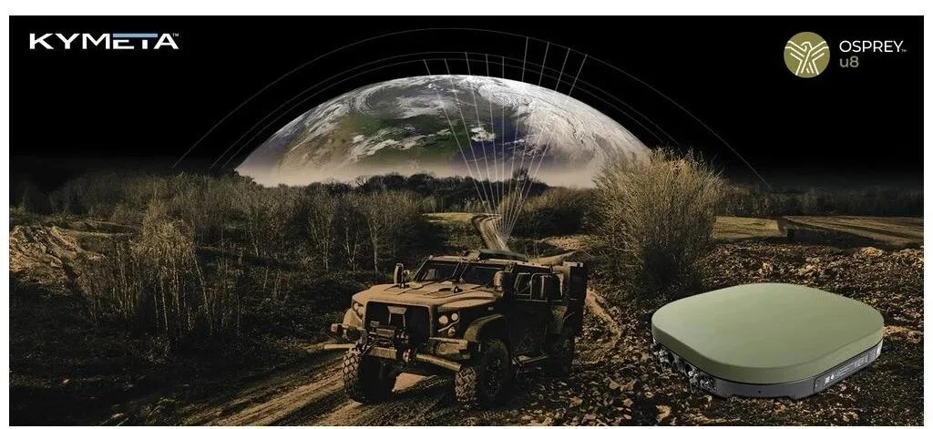 Terminal satelital plano de perfil bajo Kymeta Osprey u8