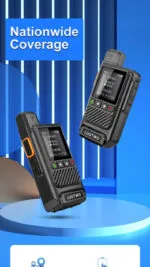 HT LUOTWO Little King Kong 4G POC 2 Pcs – Radio Dua Arah Jarak Jauh 5000 Mil dengan Penentuan Posisi GPS