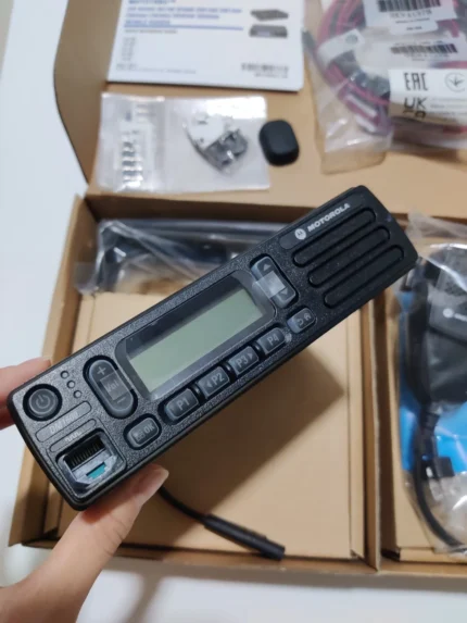 Motorola Dm1600 Two Way Radio - in-hand use