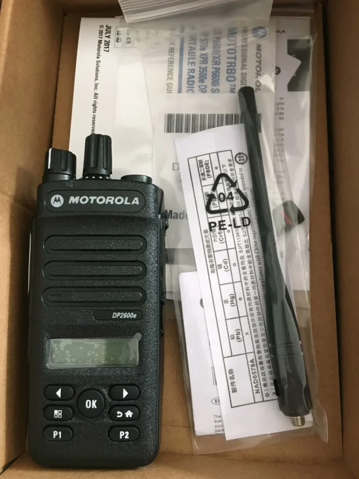 Motorola Dp2600e Two Way Radio - close-up
