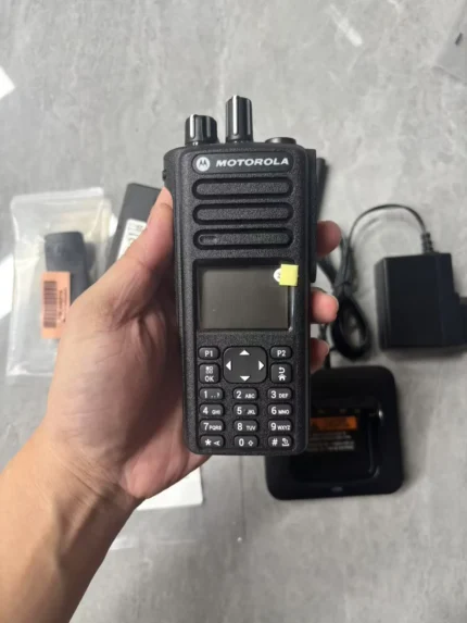 Motorola DP4800 digital DMR two-way radio front view