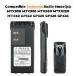 Motorola Hnn9013 Two Way Radio - side view
