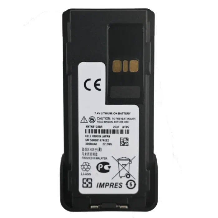 Motorola Nntn8128 Batteries - side view