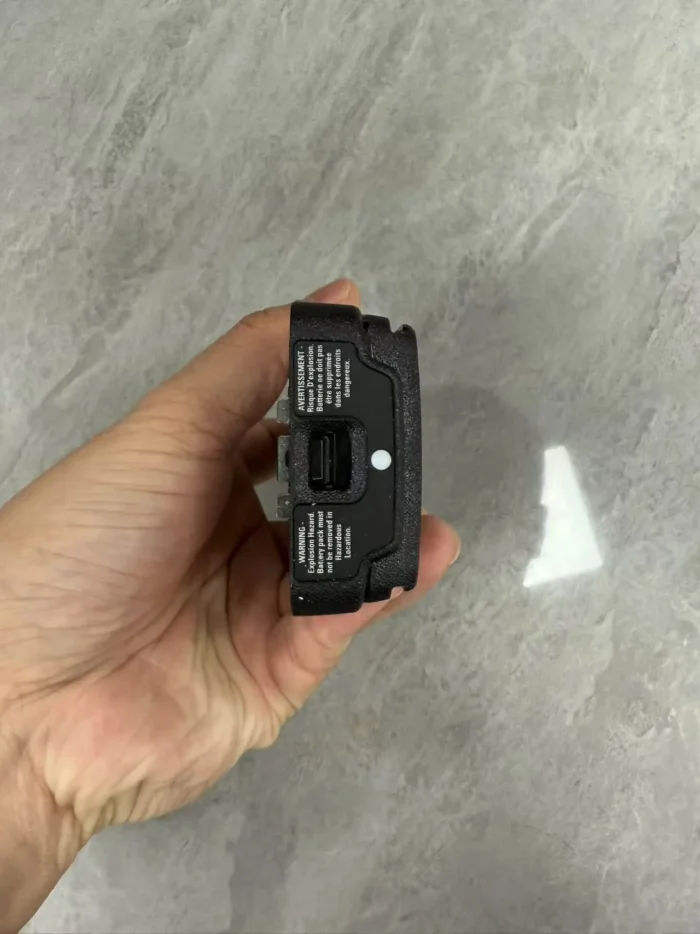 Motorola PMNN4489 Two Way Radio - side view
