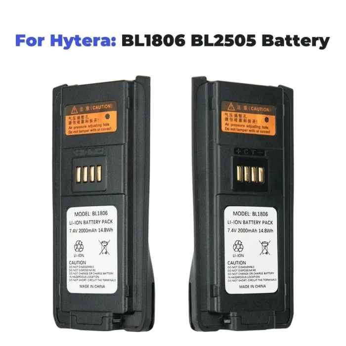 بطارية OEM BL1806 قابلة للشحن بسعة 2000mAh لجهاز اللاسلكي Hytera PT580 PT580H PT580H Plus، قطعة غيار متوفرة