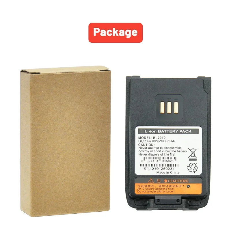 Oem Hytera (1500mah) Bl1504 Bl1502 Bl2010 Two Way Radio Battery for Hytera Ul913 Pd562 Pd502 Pd682g 1500mah Li-ion Battery - front view OEM Hytera Akku 1500mAh BL1504 BL1502 BL2010 für Sprechfunkgeräte UL913 PD562 PD502 PD682G, Li-ion