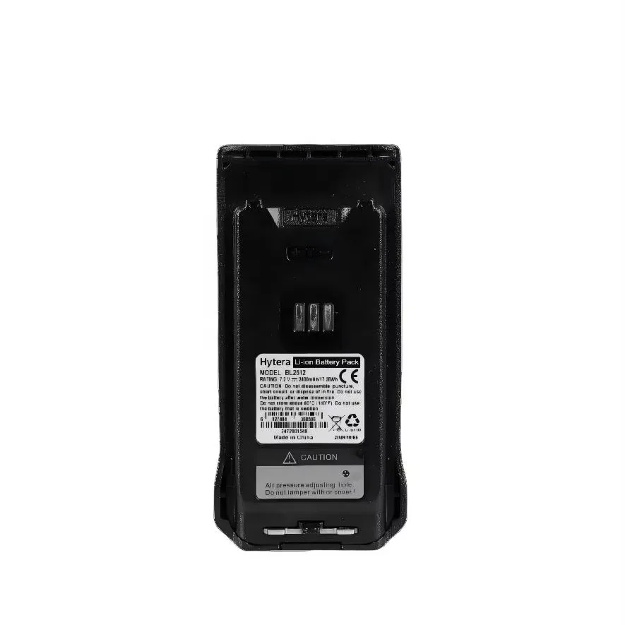 Original BL2512 2400 MAh 7.2 V IP67 Rechargeable Lithium Battery for Hytera BP51X BP56X AP58X BP515 BP565 AP585 Radio - front view Bateria de lítio recarregável original BL2512 2400mAh 7.2V IP67 para rádios Hytera BP51X BP56X AP58X BP515 BP565 AP585