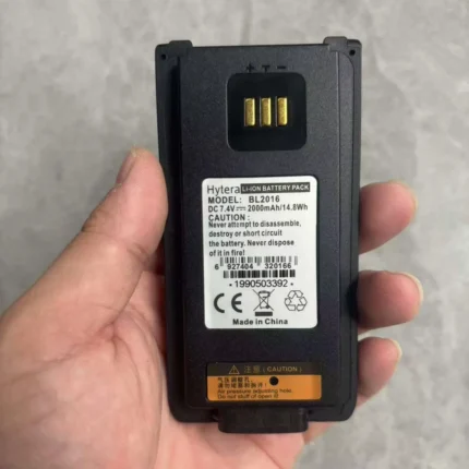 Original Hytera BL2016 Lithium-Ion Rechargeable Battery for PD980 / PD982 / PD985 / PD986 / PD988 / PD989 Radio - front view