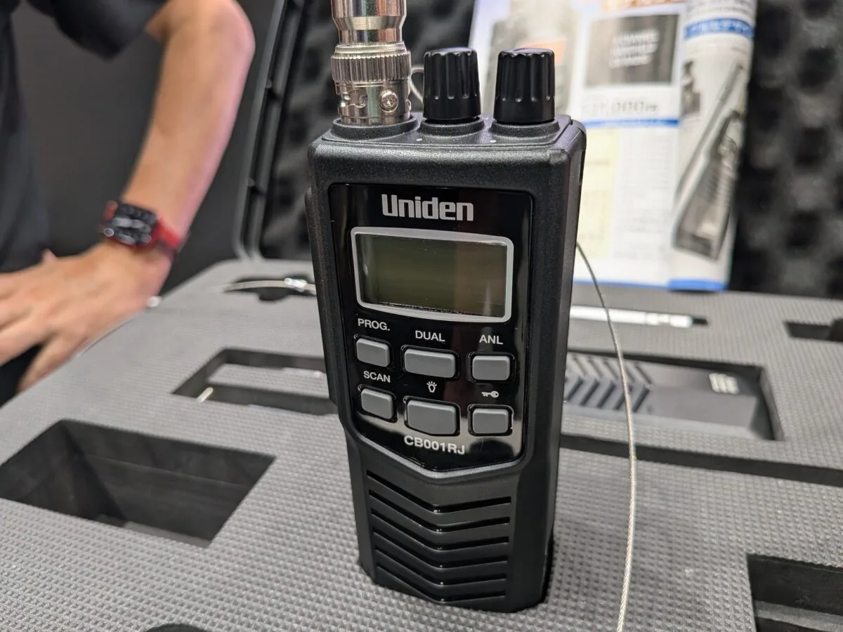 Uniden CB001RJ retro CB radio with long telescopic antenna