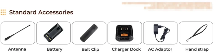 Yshon LS-5L Two Way Radio - package contents