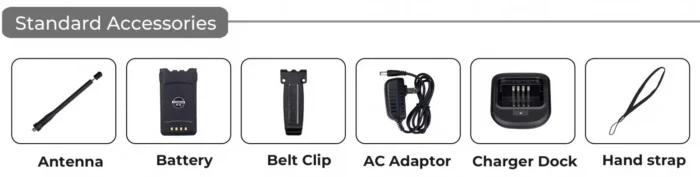Yshon LS-747 Two Way Radio - side view