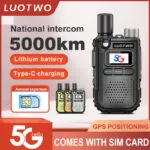 HT LUOTWO LT5230 Global PTT 2 Pcs – Radio Dua Arah 4G dengan Jangkauan 5000km untuk Komunikasi Lancar