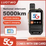 HT LUOTWO N5510-KM1 Global PTT 4G POC 2 Pcs – Interkom Jarak Jauh dengan Penentuan Posisi GPS & Kemampuan Jarak 5000 Mil